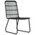  3 Piece Patio Dining Set Poly Rattan and Glass A949-3060249