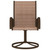  Patio Swivel Chairs 2 pcs Textilene and Steel Brown A949-312278