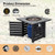 Square Propane Fire Pit Table with Lava Rocks and Rain Cover - Color: Black D681-NP10459