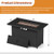 44.5 Inch Propane Fire Pit Table Rattan Gas 2-in-1 with Stainless Steel Burner-Black & Gray - Color D681-NP12914