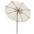 10 FT Scalloped Solar Patio Umbrella with 24 LED Lights and Tilt Adjustment-Beige B593-NP13216