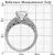 TK069 - High polished (no plating) Stainless Steel Ring with AAA Grade CZ  in Clear A874-TK069