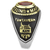 TK3723 - Two-Tone IP Gold (Ion Plating) Stainless Steel Ring with Synthetic Synthetic Glass in Red  A874-TK3723