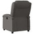 Massage Recliner Chair Gray Real Leather A949-371796