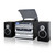 Trexonic 3-Speed Vinyl Turntable  Home Stereo System with CD Player, Double Cassette Player, Blueto D970-TRX-11BS
