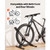 Bike Stand, Foldable Freestanding Bike Storage Rack, Carbon Steel Garage Bicycle Floor Stand, Fits  E415-JYZXCTFJZDSH4WTBB001V0