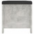  Storage Box with Cushion Concrete Grey 105x40x45 cm A949-3279330