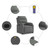  Massage Recliner Chair Dark Gray Fabric A949-373475
