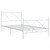  Metal Bed Frame without Mattress with Footboard White 39.4"x78.7 A949-376564