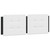  Headboard Cushion "Zadar" White and Black 53.9" Faux Leather A949-374858