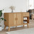  Sideboard OLDEN Brown 44.9"x16.9"x28.9" Solid Wood Pine A949-358606