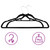  50 pcs Clothes Hanger Set Anti-slip Black Velvet A949-289921