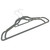  100 pcs Clothes Hanger Set Anti-slip Gray Velvet A949-289919