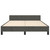  Bed Frame without Mattress Dark Gray Full Velvet A949-347604