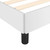  Bed Frame without Mattress White 59.8"x79.9" Queen Faux Leather A949-347282
