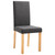  Dining Chairs 6 pcs Dark Gray Fabric A949-277235