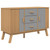  Sideboard OLDEN Gray and Brown 44.9"x16.9"x28.9" Solid Wood Pine A949-358598