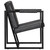  Armchair Gray Real Leather A949-247802