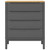  Chest of Drawers FLORO Gray Solid Wood Pine A949-374010
