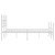  Metal Bed Frame without Mattress with Footboard White 76"x79.9 A949-374412
