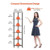 6 Tier Corner Shelf with LED Light, 68" Tall Corner Bookshelf with Storage Shelves for Collectibles E415-ZLSZJSNJTMK60HWF0001V9