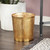 1.3 Gallon Round Perforated Copper Gold Metal Waste Basket Trash Can Q280-MPDRMTC230581