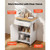 Kitchen Island Cart with Storage, 24.84 in Wide Mobile Rolling Storage Island on Swivel Wheels, wit E415-CFD1C2M06MBKGU7OB001V0