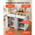 Kitchen Island Cart with Storage, 47.64 in Wide Mobile Rolling Storage Island on Swivel Wheels, wit E415-CFD2C4M10MKZNLHCS001V0