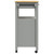  Kitchen Trolley MONZA 33.1"x15.7"x34.8" Solid Wood Pine A949-376107