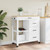  Kitchen Trolley MONZA 33.1"x15.7"x34.8" Solid Wood Pine A949-376117