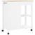  Kitchen Trolley MONZA 33.1"x15.7"x34.8" Solid Wood Pine A949-376117