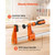 Bar Clamps for Woodworking, 8-Pack, 36" Opening F Clamps, 600 lbs Load Limit, with Plastic Pad and  E415-FJZTDSD8JT3680VF3001V0