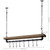 FarmHome Rustic Industrial 8 S-Hooks Ceiling Mounted Hanging Pot Rack Q280-FHPR1488