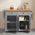 Kitchen Island Cart with Storage, 43.7 in Wide Mobile Rolling Storage Island on Swivel Wheels, with E415-CFD2C4M09MBKG6IIO001V0