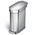 Stainless Steel 12-Gallon Narrow Kitchen Trash Can with Easy Step-on Lid Q280-SILSHIE5348253