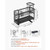 Kitchen Sink Caddy Organizer, 2 Tier Sponge Holder for Kitchen Sink with High Brush Holder & Divide E415-HMJTMSBXGDH0QOF3O001V0