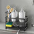 Kitchen Sink Caddy Organizer, 2 Tier Sponge Holder for Kitchen Sink with High Brush Holder & Divide E415-HMJTMSBXGDH0QOF3O001V0