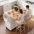 Kitchen Island Cart with Storage, 46.06 in Wide Mobile Rolling Storage Island on Swivel Wheels, wit E415-CFD1C3M10MKZIFL9W001V0