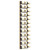  Wall Mounted Wine Rack for 12 Bottles Gold Iron A949-340880