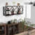 Industrial Rustic Brown Wood Metal Wall Mounted Wine Rack Shelf Q280-XLLACO98563