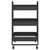  3-Tier Trolley Black 16.9"x13.4"x31.1" Steel A949-335865