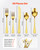 60-Piece Gold Silverware Set, Food-Grade Stainless Steel Flatware Utensils for 12, Mirror Finished  E415-430BXGCJTZ6078URSV0