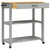  Kitchen Trolley MONZA 33.1"x15.7"x34.8" Solid Wood Pine A949-376101