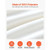Wrap Around Bed Skirt, 15 in Drop, White Dust Ruffle Queen Size, Three Sides Adjustable Bedskirt wi E415-HRSCQDLQUEENGHF84001V0