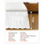 Wrap Around Bed Skirt, 15 in Drop, White Dust Ruffle Queen Size, Three Sides Adjustable Bedskirt wi E415-HRSCQDLQUEENGHF84001V0