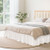 Wrap Around Bed Skirt, 15 in Drop, White Dust Ruffle Queen Size, Three Sides Adjustable Bedskirt wi E415-HRSCQDLQUEENGHF84001V0