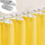 72"W x 72"H Yellow Waffle Textured 3 in 1 Shower Curtain Set Q280-YELC1972