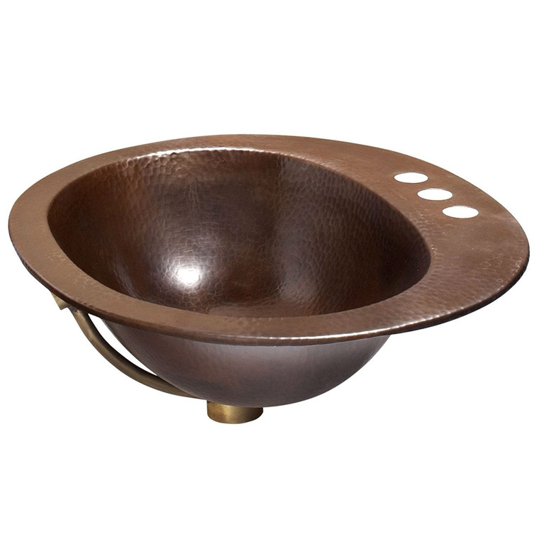 Copper Oval Bathroom Sink 20 x 16 inch Q280-SDCS15895714