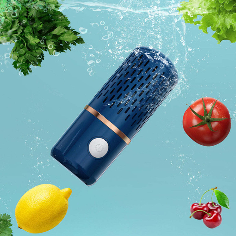 Color: BLUE - PureTech Ultrasonic Fruits And Veggie Cleaner K290-39934788894806