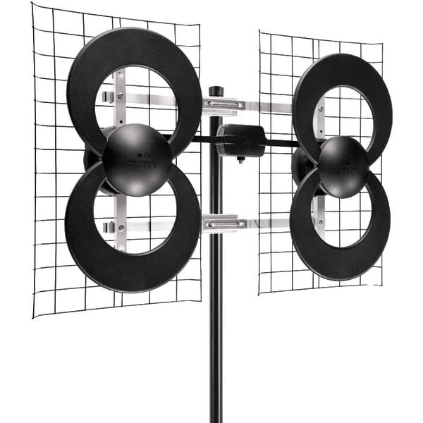 Antennas Direct C4-CJM ClearStream 4 Quad-Loop UHF Outdoor Antenna with 20" Mount R810-ADIC4CJM